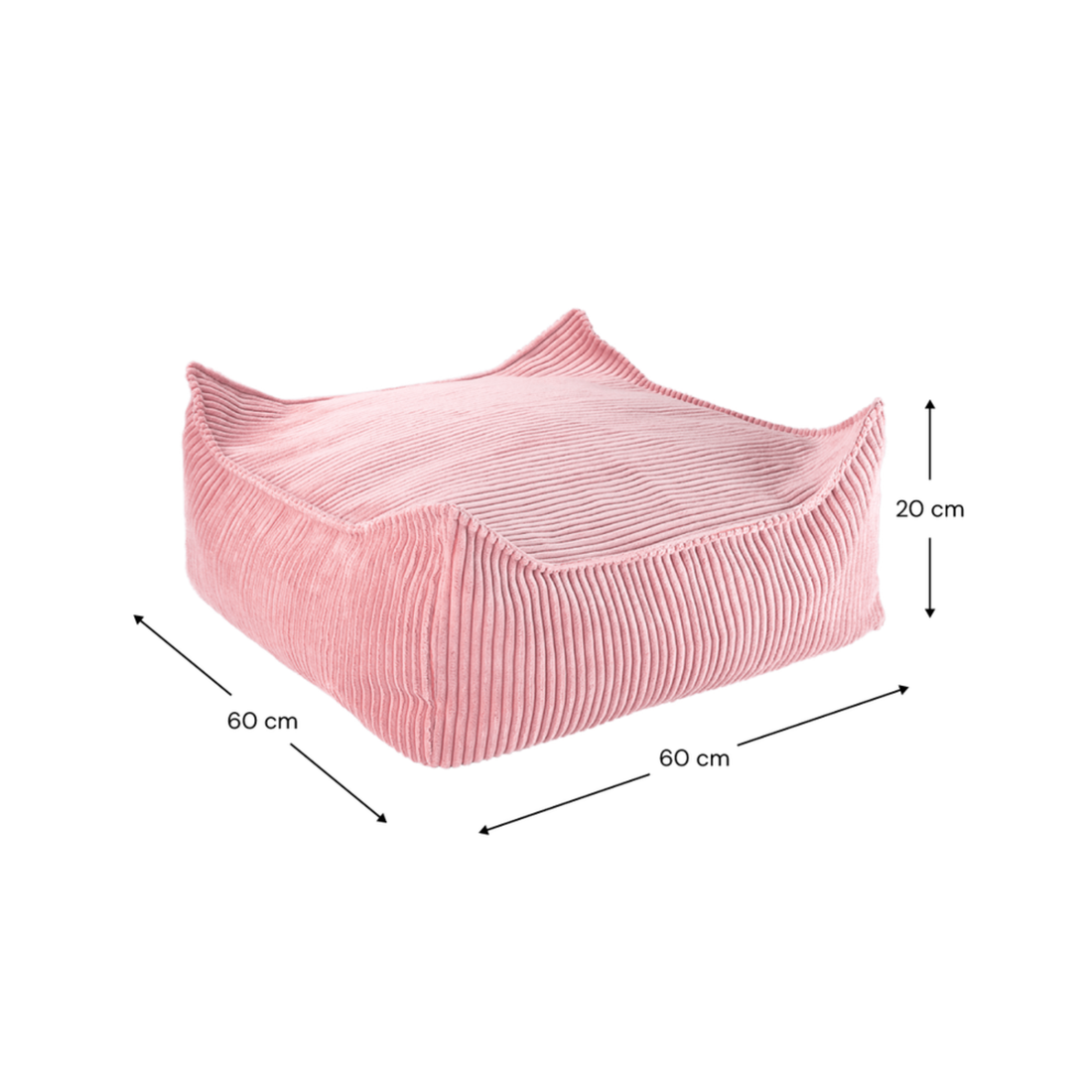 Sėdmaišio pufas - Pink Mousse