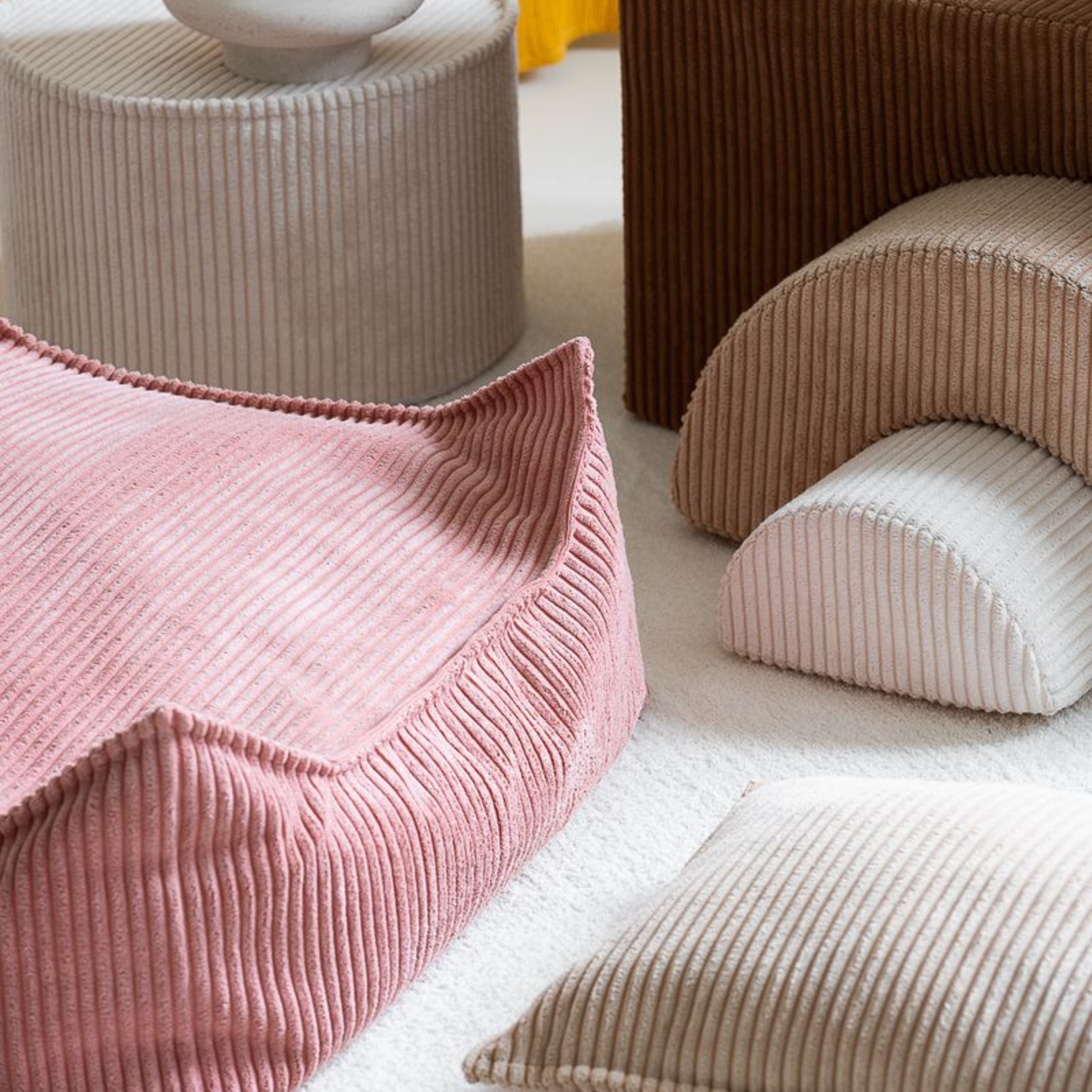Sėdmaišio pufas - Pink Mousse