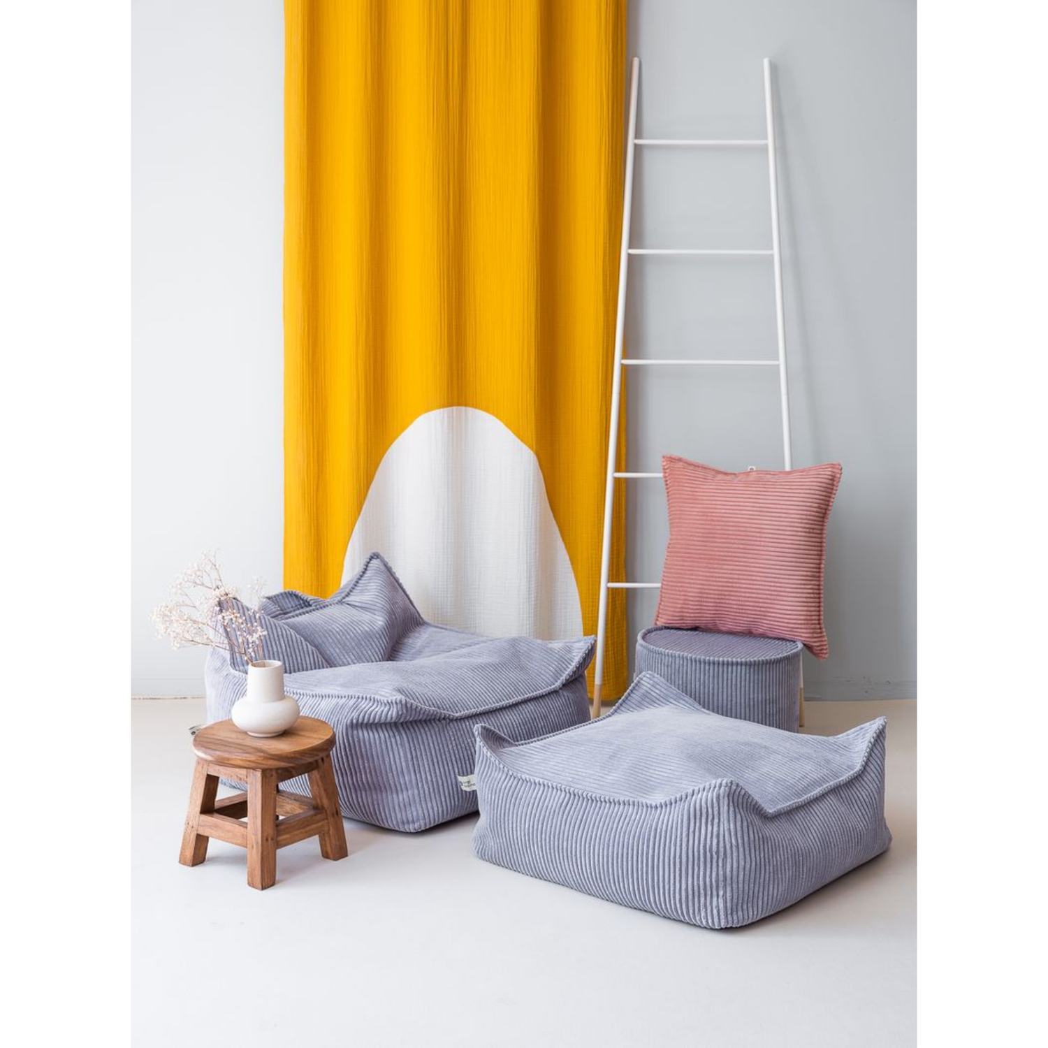 Sėdmaišio pufas - Blueberry Blue