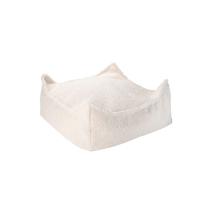Sėdmaišio pufas - Cream White