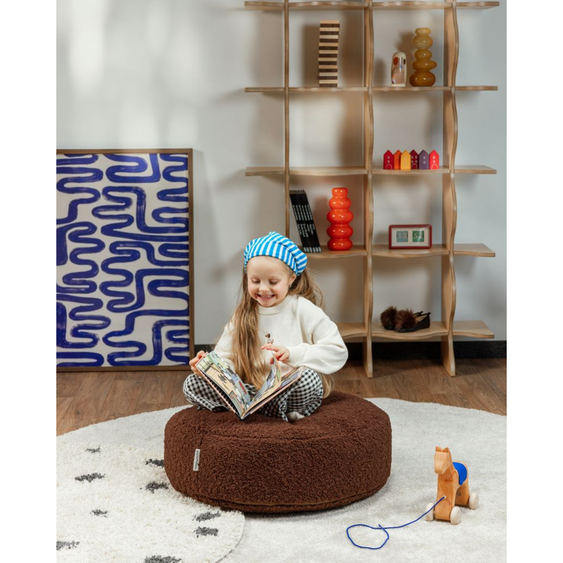 Apvalus pufas - Warm Hazel