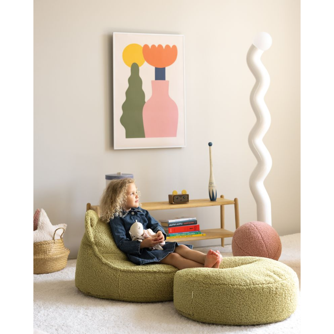 Apvalus pufas - Matcha