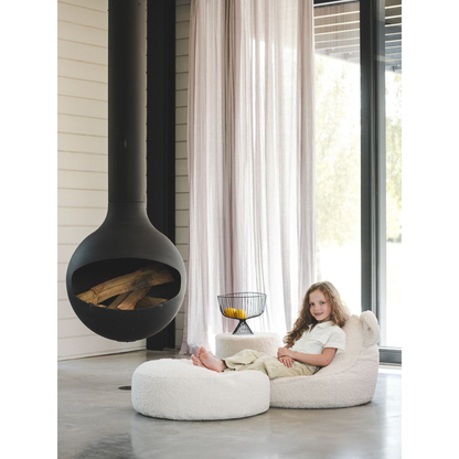 Bear sėdmaišio ir pufo rinkinys - Cream White