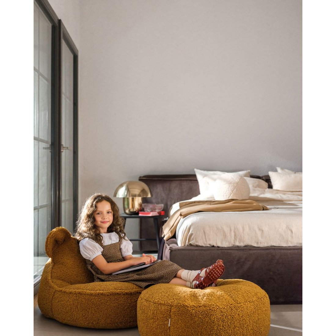 Bear sėdmaišio ir pufo rinkinys - Maple