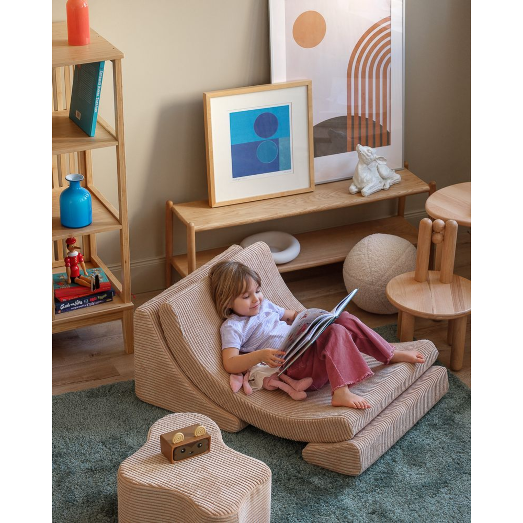 Moon trijų dalių fotelis - Brown Sugar