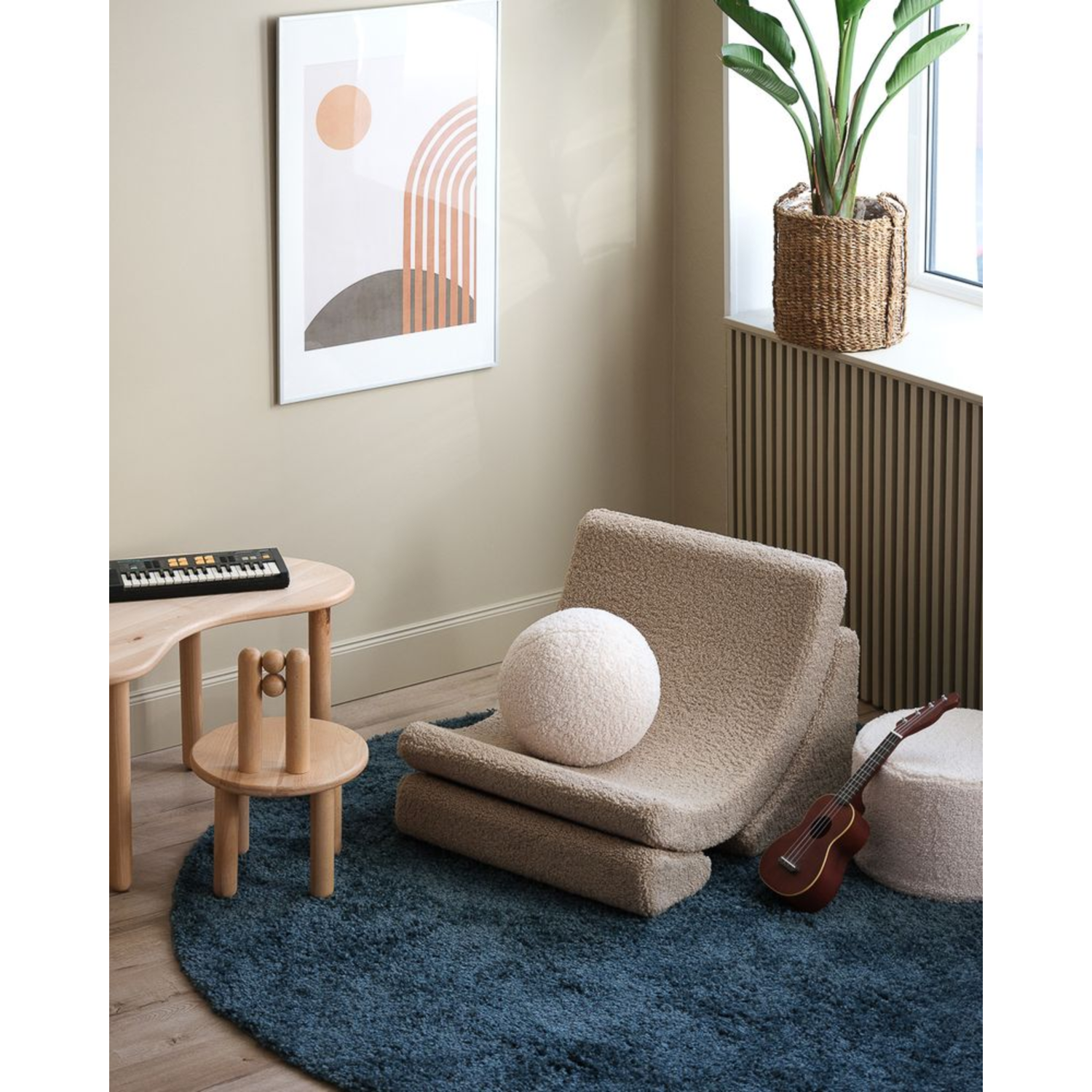 Moon trijų dalių fotelis - Biscuit