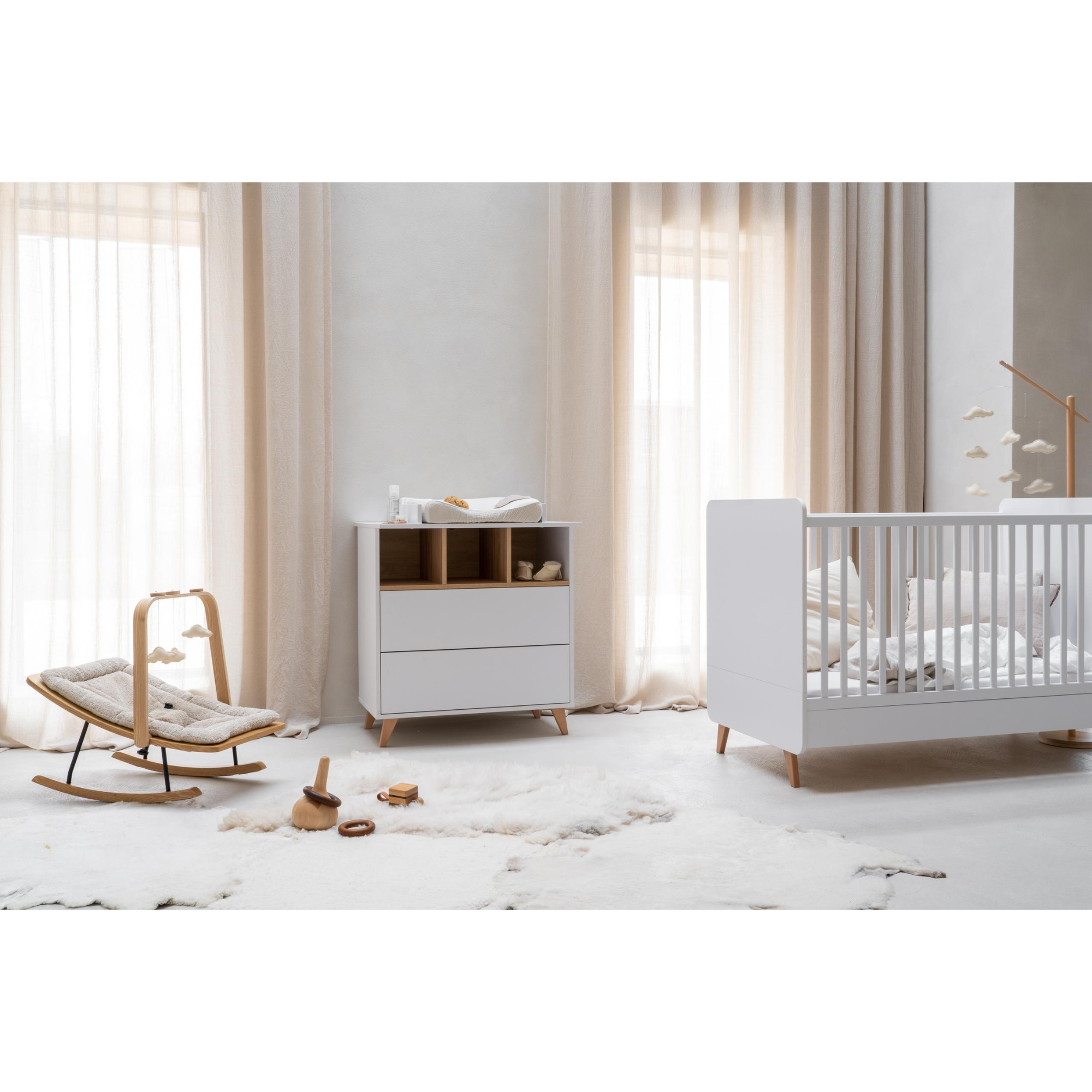 Quax baby cot Loft Anthracite - 140 * 70 cm