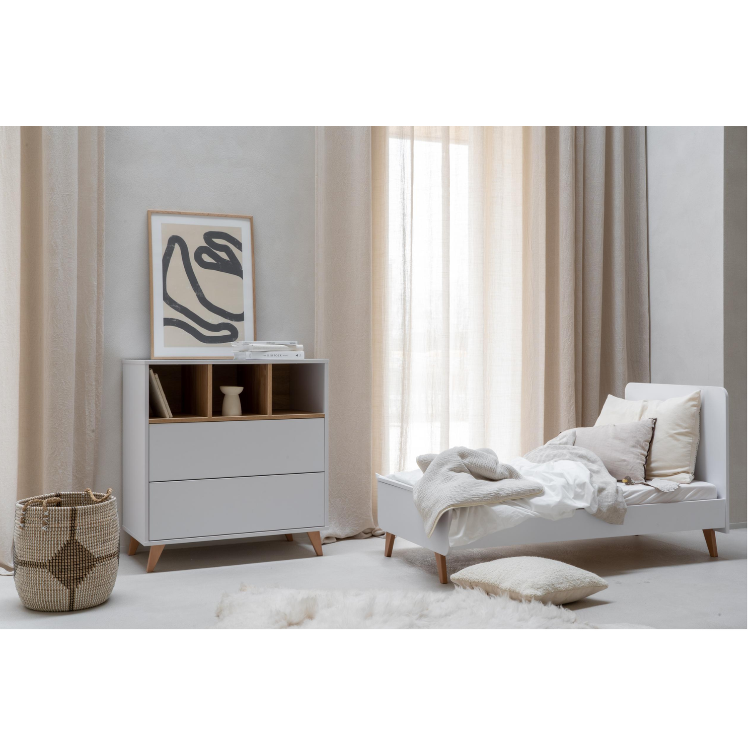 Quax baby cot Loft Anthracite - 140 * 70 cm