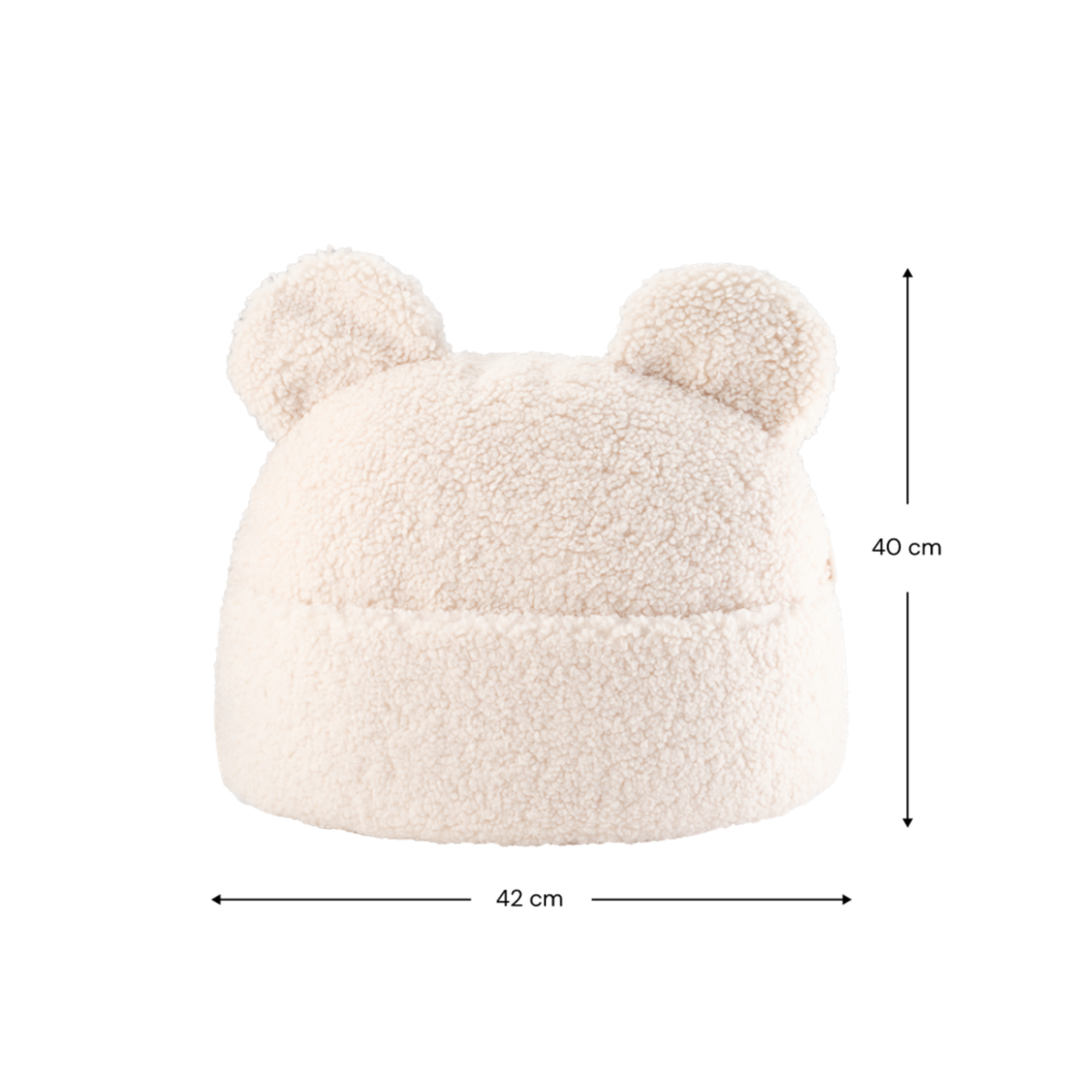 Pagalvėlė su kišene - Cream White Teddy