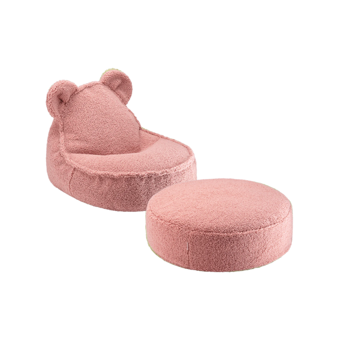 Bear sėdmaišio ir pufo rinkinys - Guava Pink
