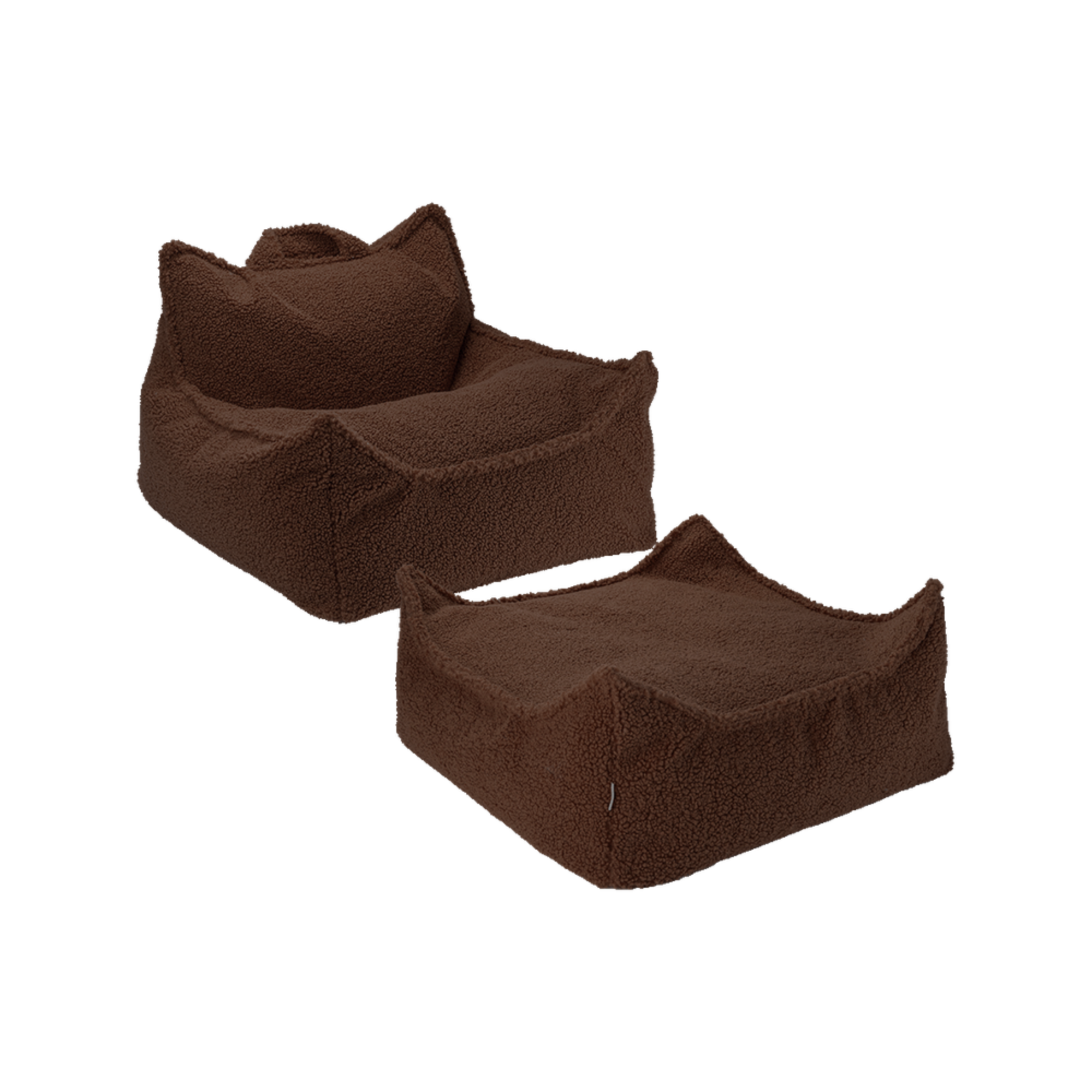 Sėdmaišio ir pufo rinkinys - Warm Hazel