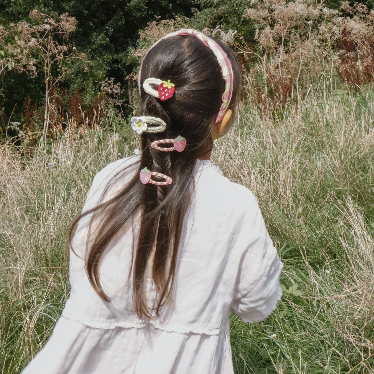 Plaukų segtukai - Daisy and Strawberry