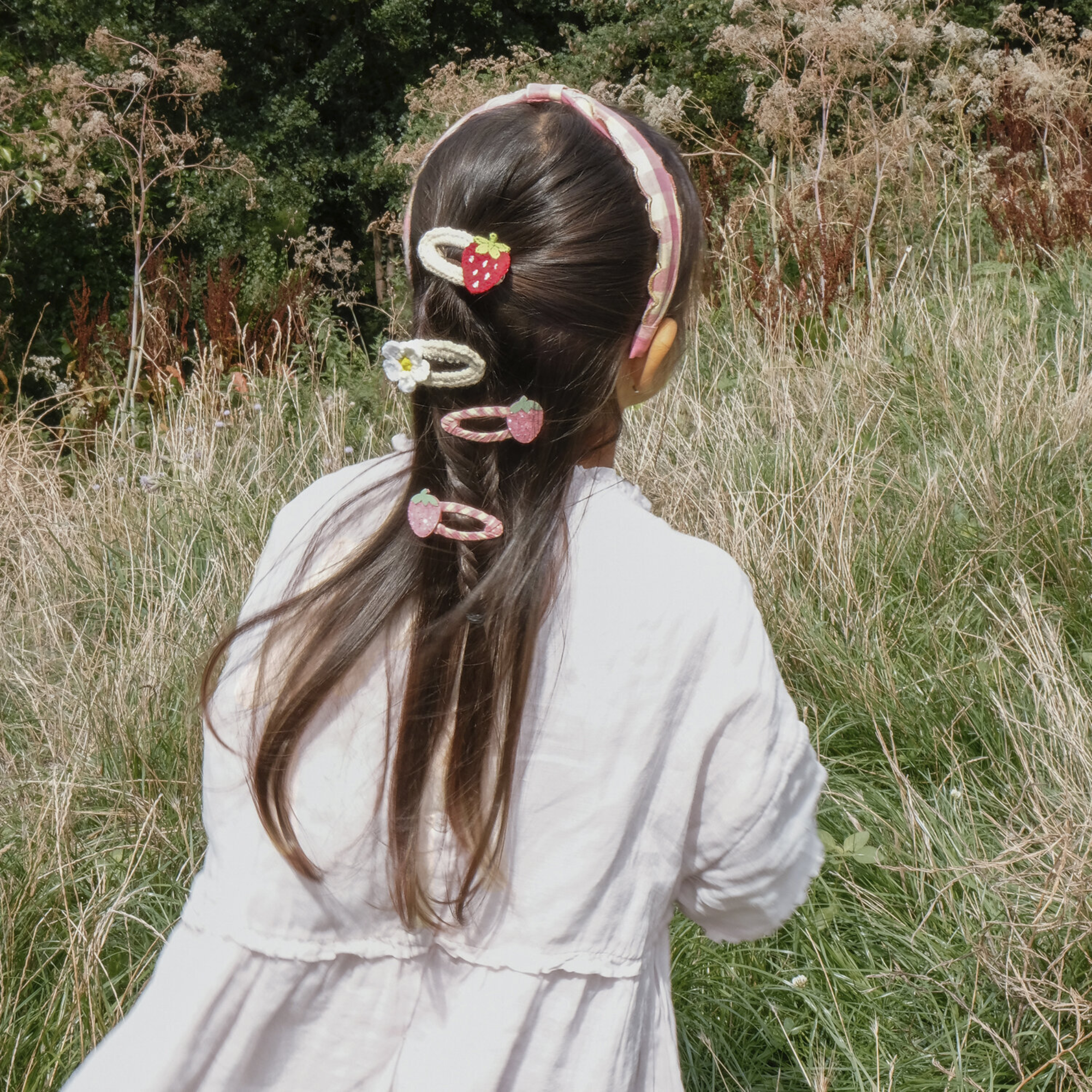 Plaukų segtukai - Daisy and Strawberry