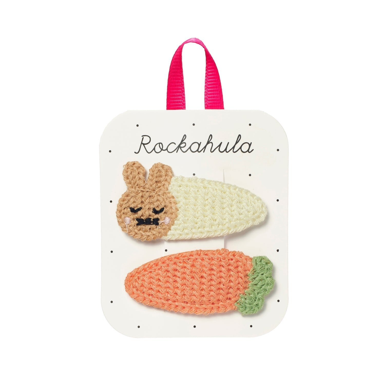 Plaukų segtukai - Crochet Bunny