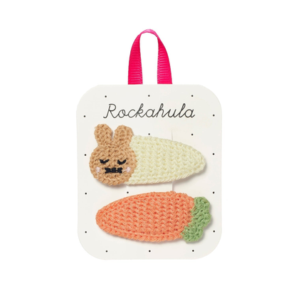 Plaukų segtukai - Crochet Bunny