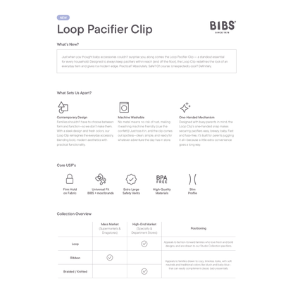 Čiulptuko laikiklis LOOP - Dusty Blue