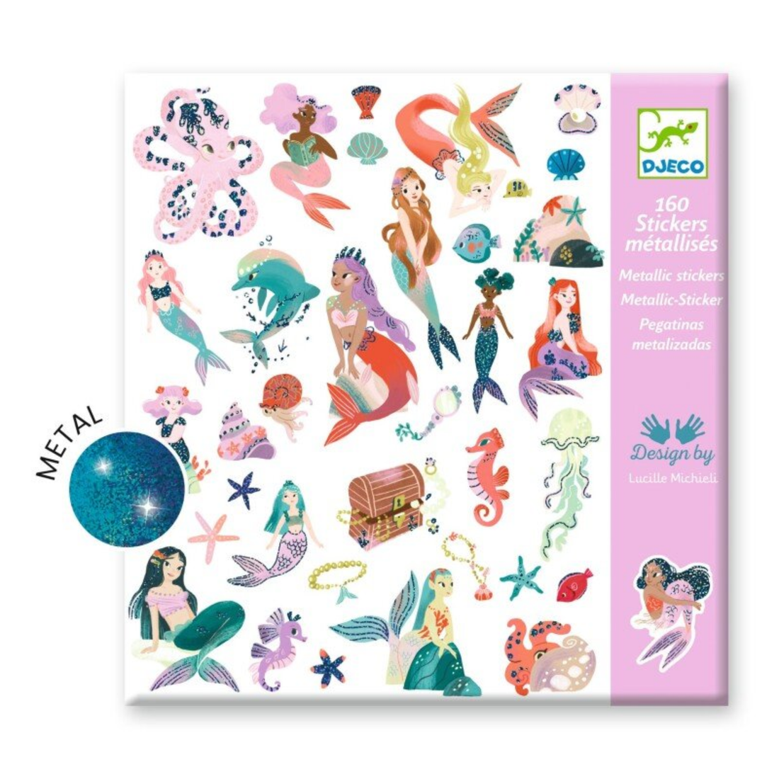 Lipdukų rinkinys - Sparkly mermaids