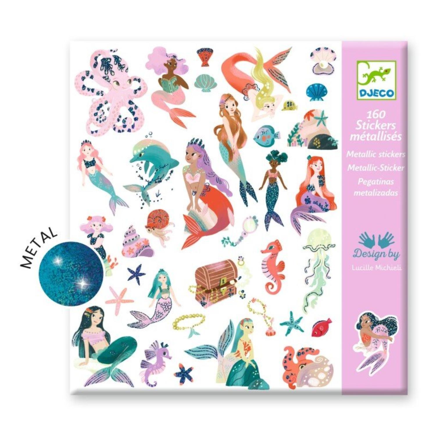 Lipdukų rinkinys - Sparkly mermaids