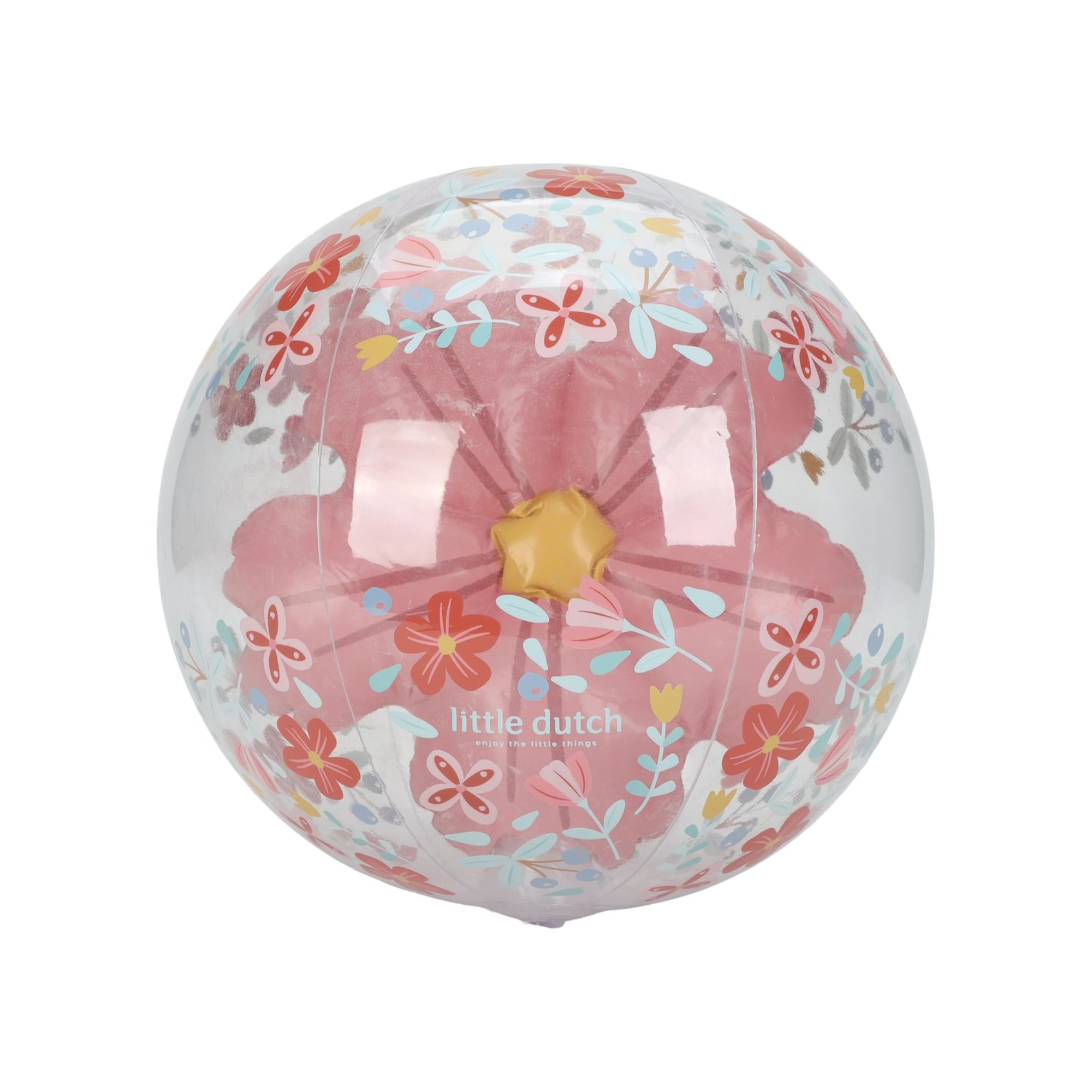 Paplūdimio kamuolys 3D - Pink Flowers