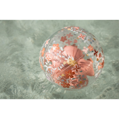 Paplūdimio kamuolys 3D - Pink Flowers