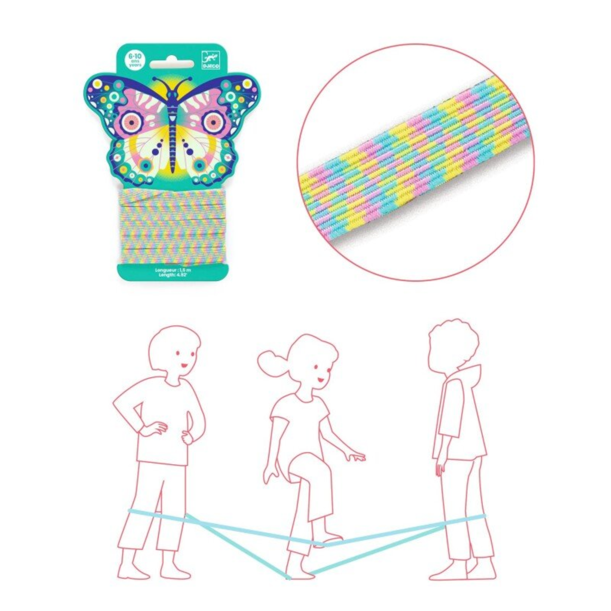 Šokinėjimo guma - Butterfly