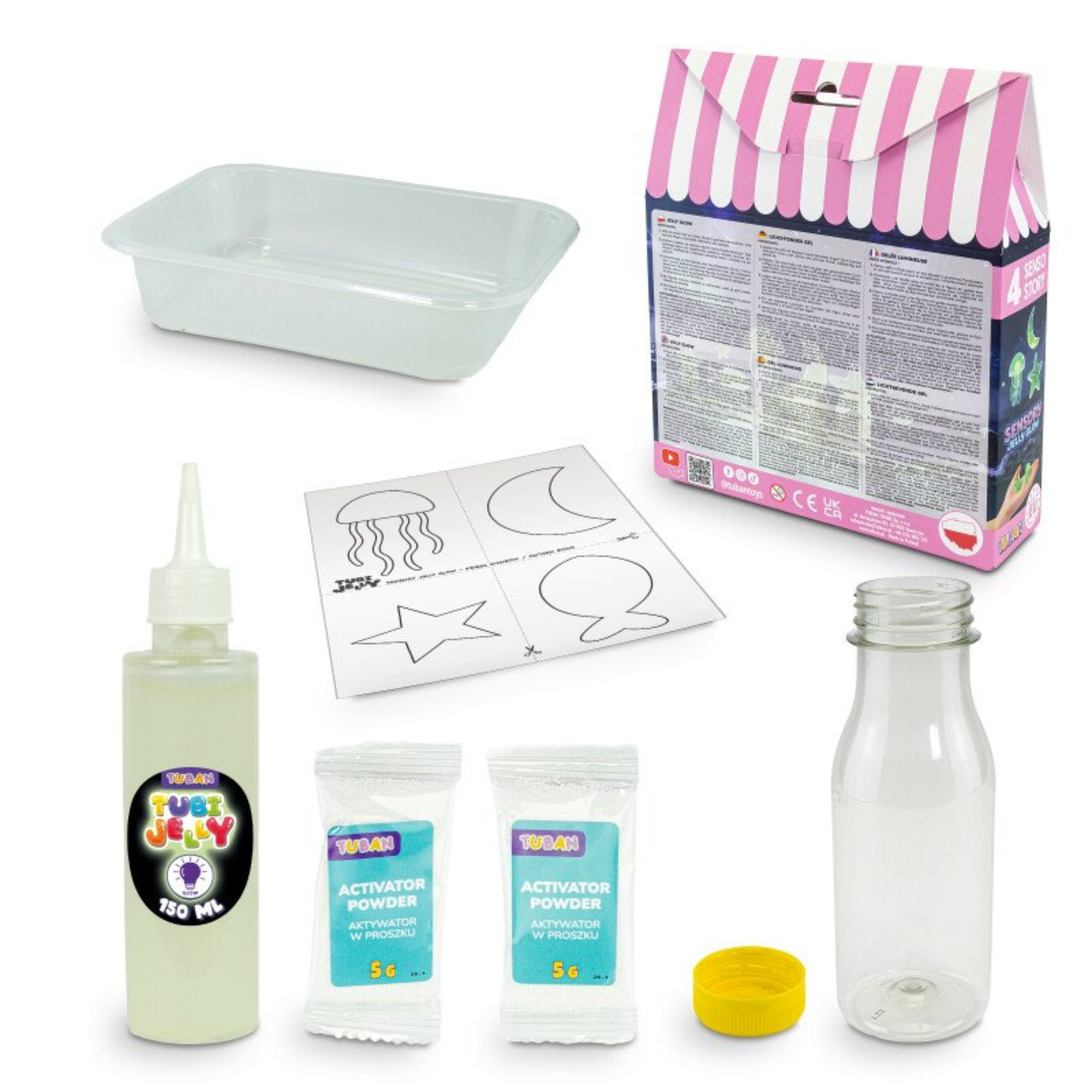 Creative set with colored sand - Deliciously Cute