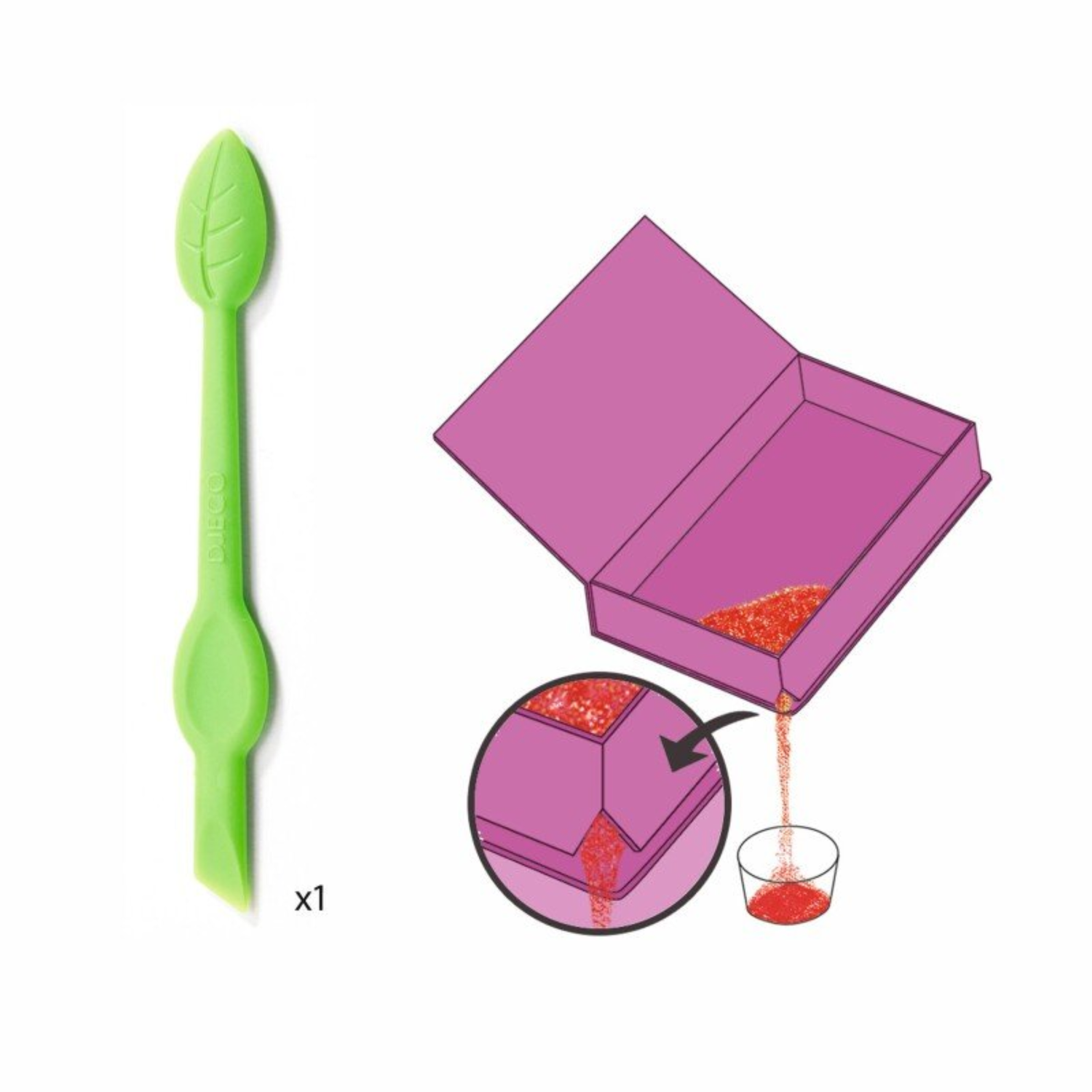 Kūrybinis rinkinys su spalvotu smėliu - Velvety paws
