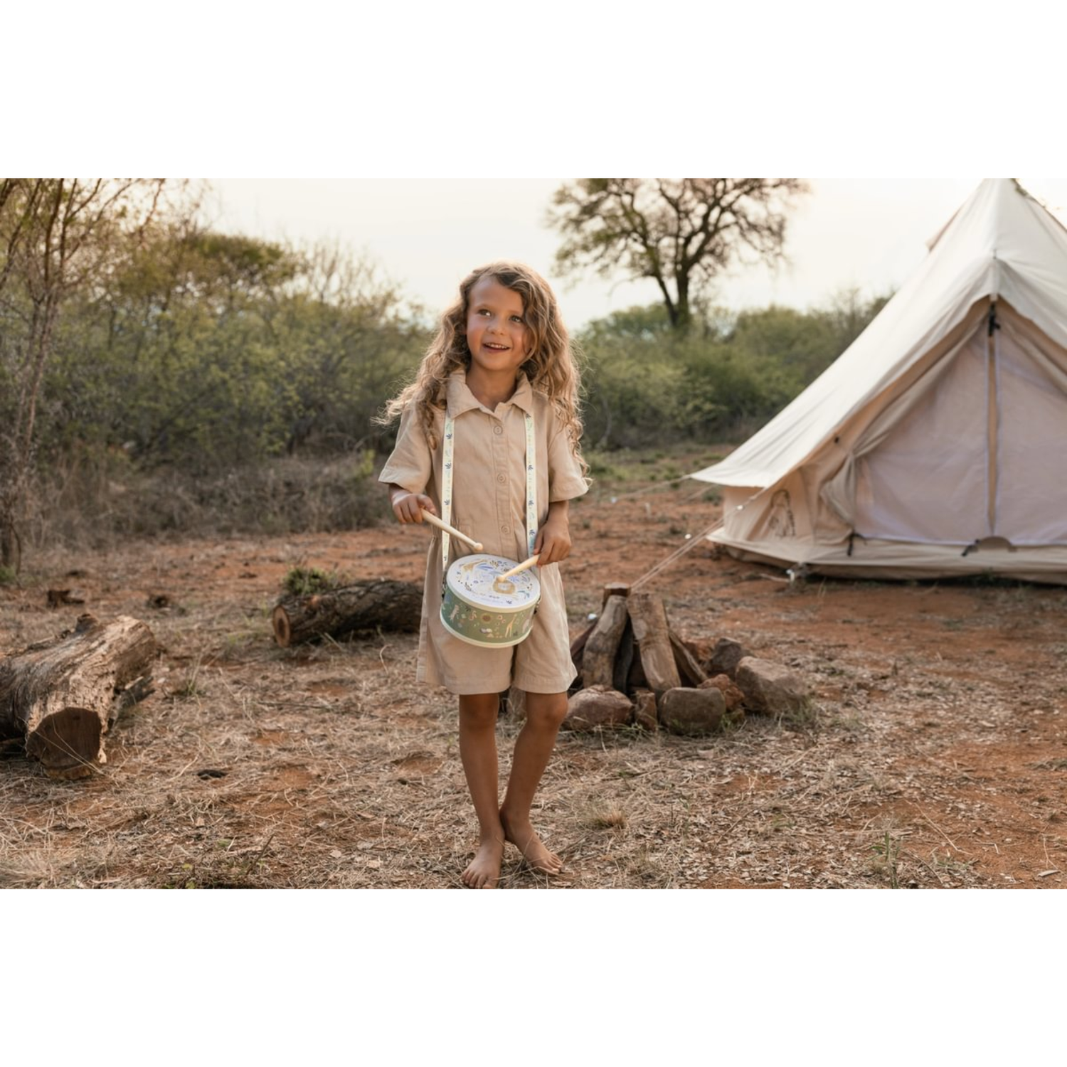 Muzikinis būgnelis - Safari Friends