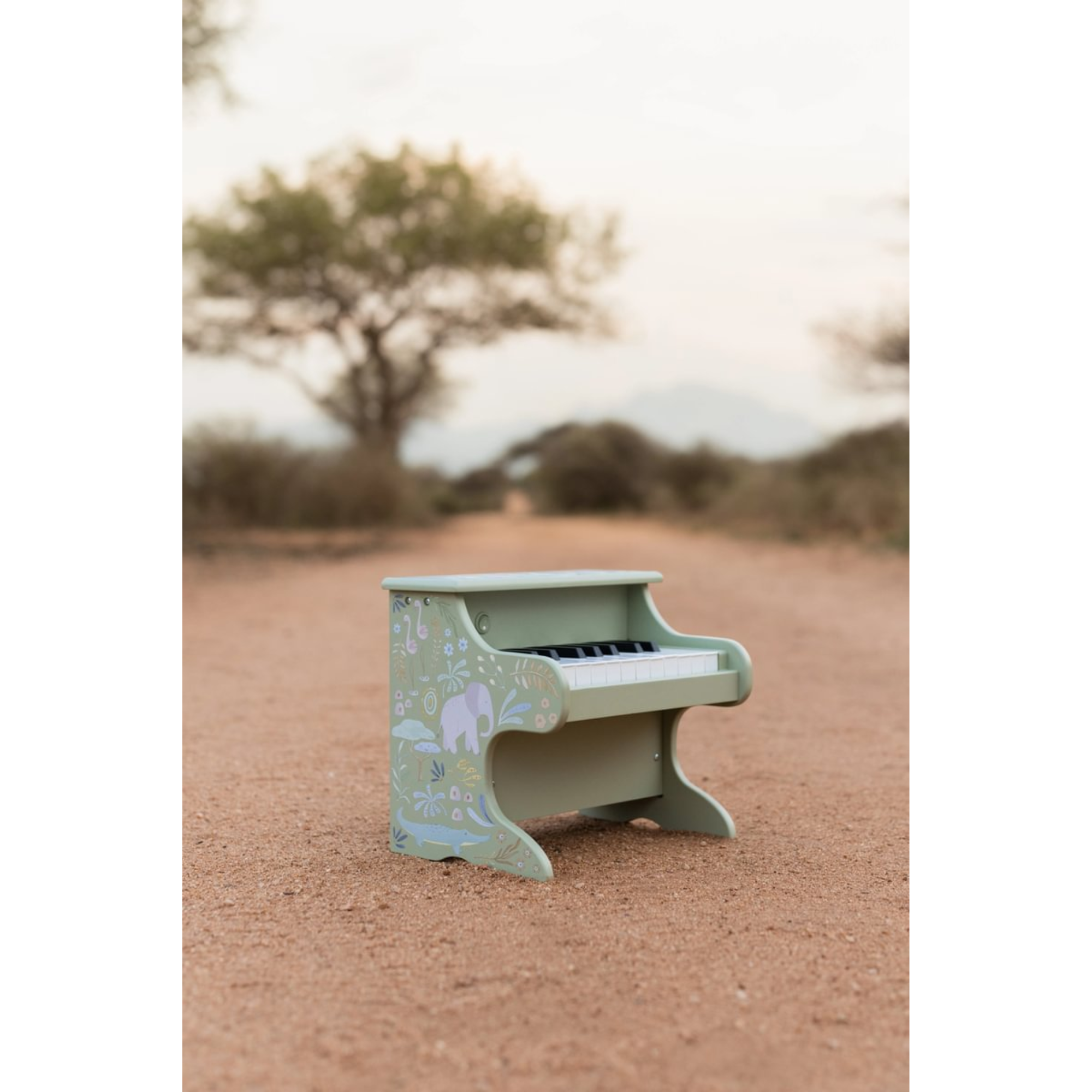 Medinis pianinas - Safari Friends Green