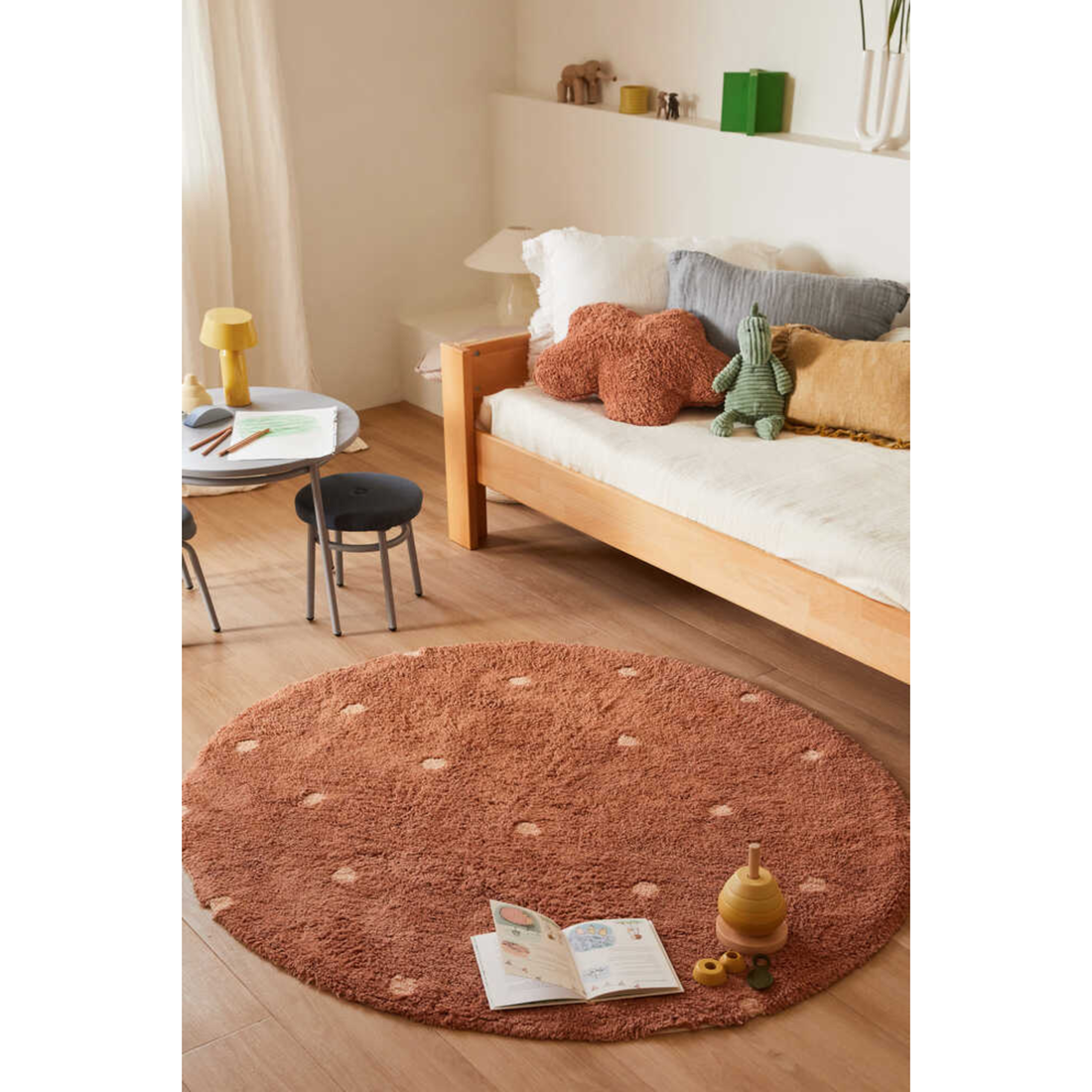 Kilimas Round Dot Chestnut