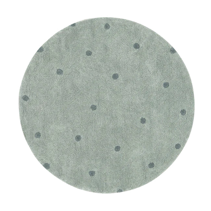 Kilimas Round Dot Blue Sage