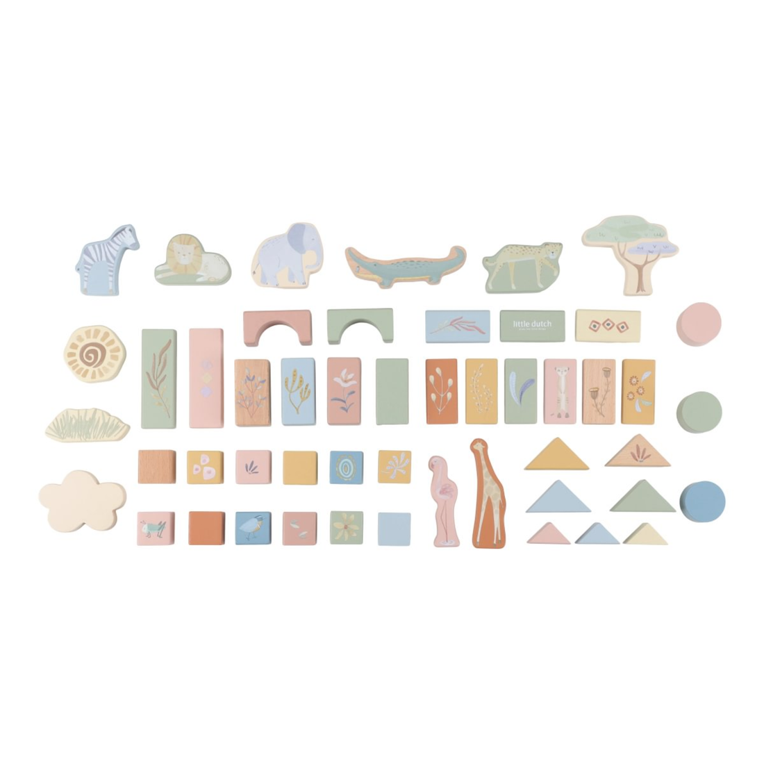 Little Dutch Wooden blocks Blue