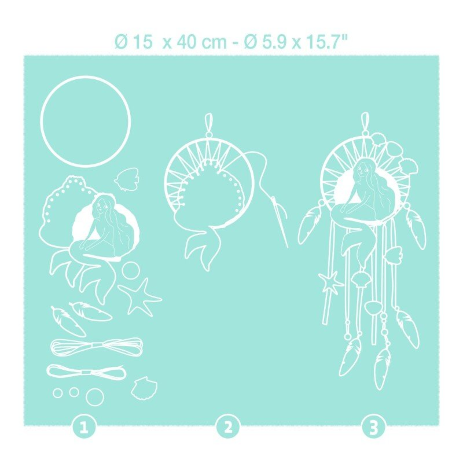 Pasidaryk pats - Dreamcatcher - Gentle mermaid