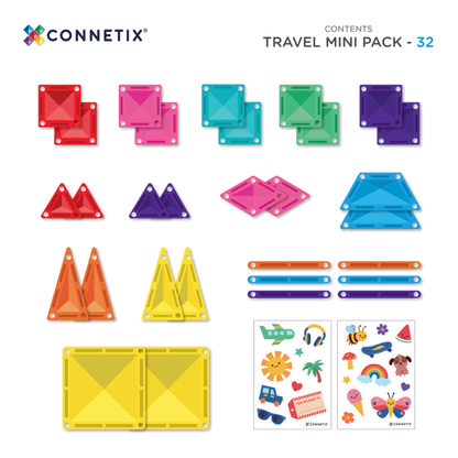 32 dalių magnetinis konstruktorius - Travel Mini