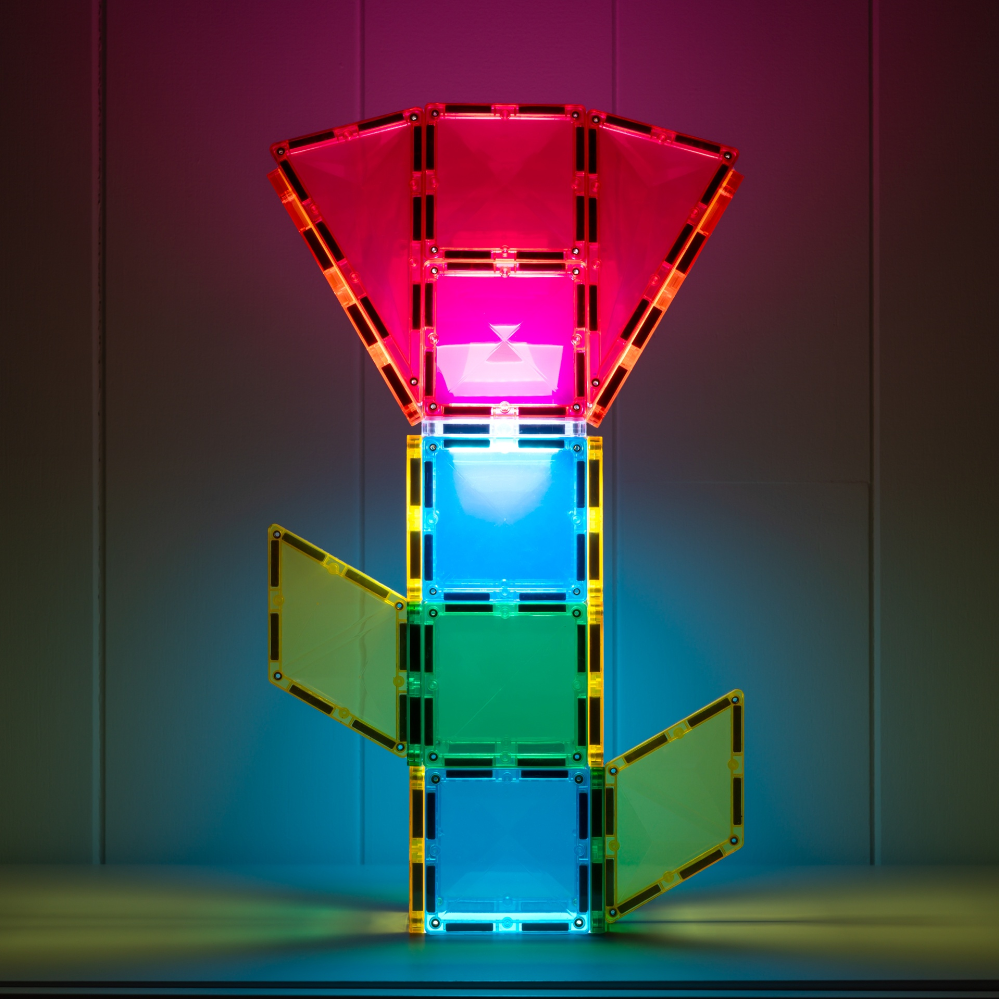 30 dalių magnetinis konstruktorius - Light Rocket