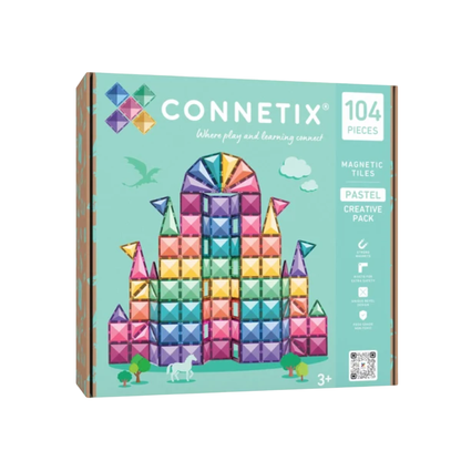 104 dalių magnetinis konstruktorius - Pastel Creative Pack