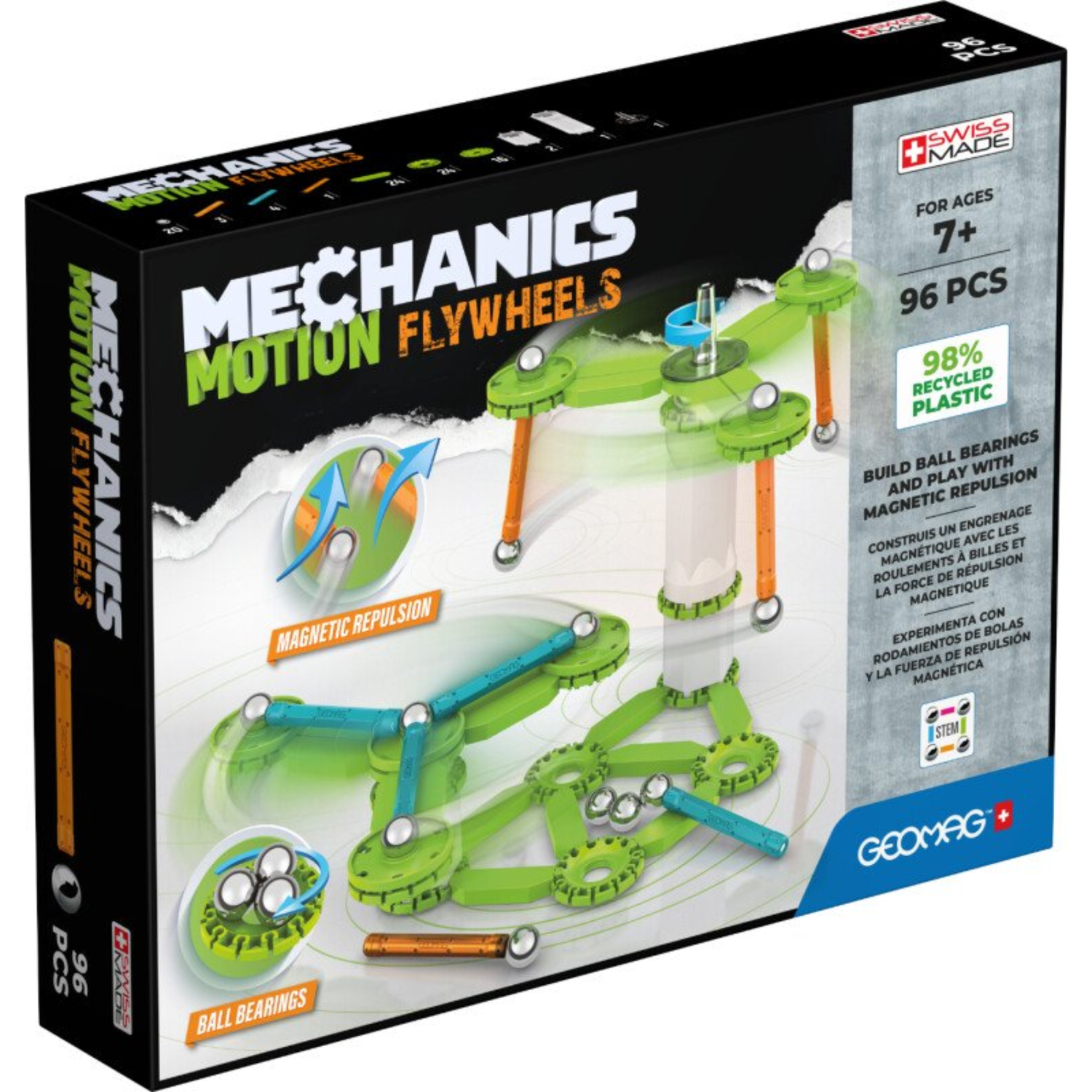 Magnetinis konstruktorius - Mechanics Motion - Flywheels
