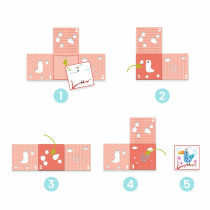 Spalvinimas - 3 stencils, 1 image