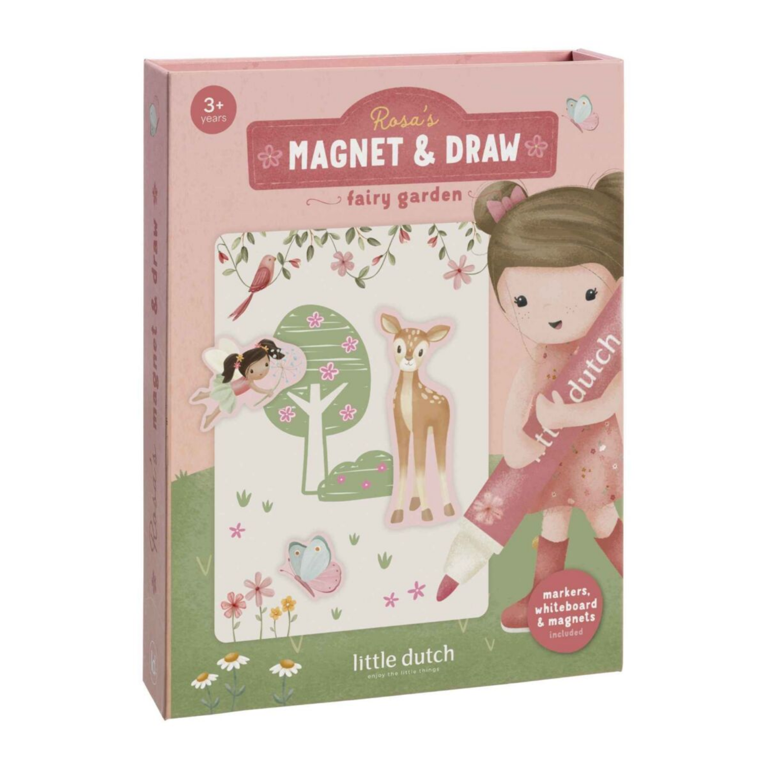 Magnetinis piešimo rinkinys - Rosa &amp; Fairy Garden