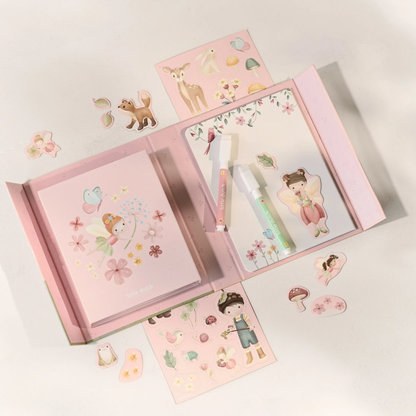 Magnetinis piešimo rinkinys - Rosa &amp; Fairy Garden