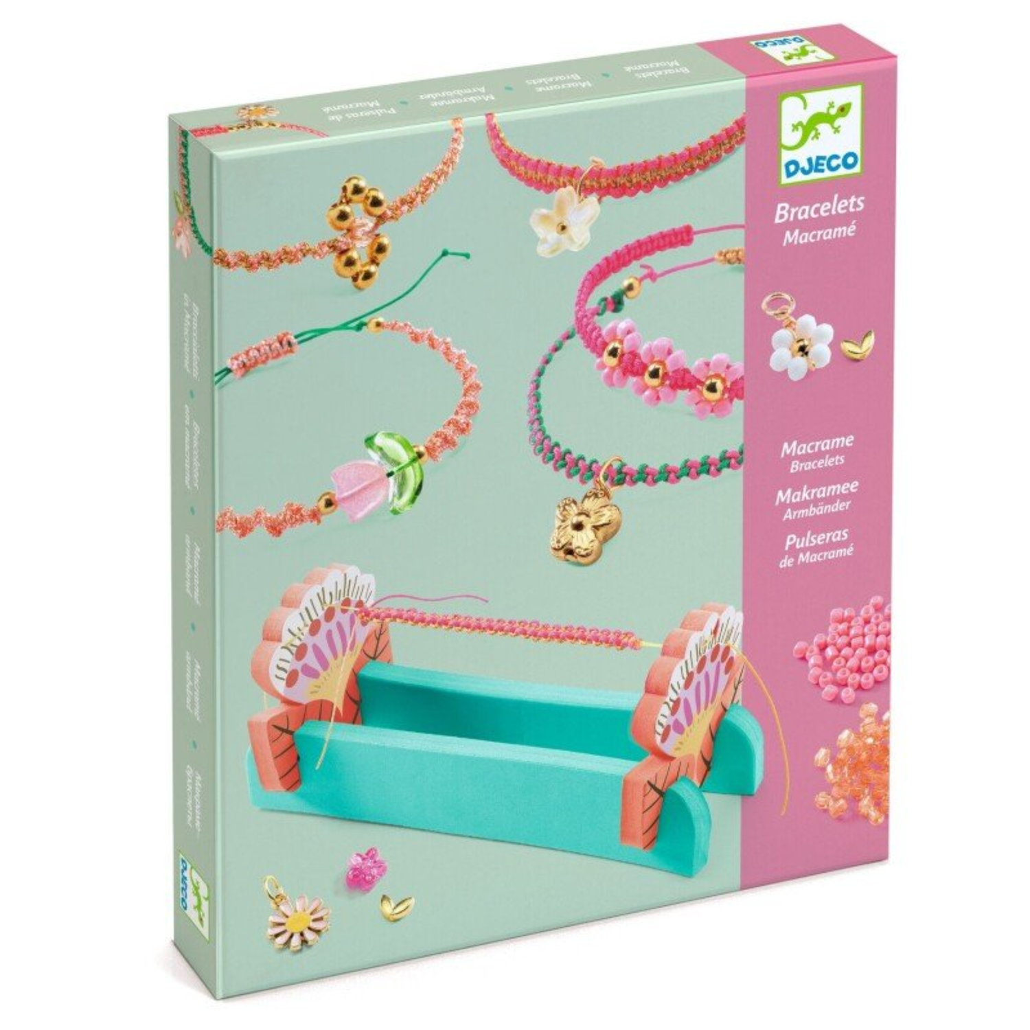 Macrame papuošalų kūrimo rinkinys - Pink