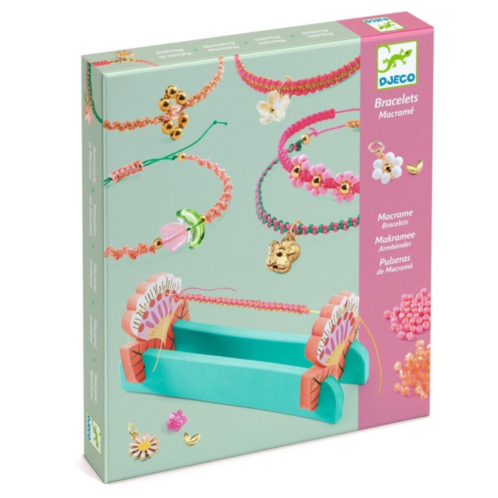 Macrame papuošalų kūrimo rinkinys - Pink