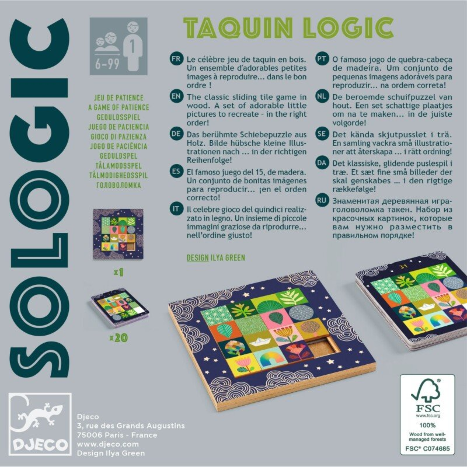 Loginis žaidimas - Taquin Logic