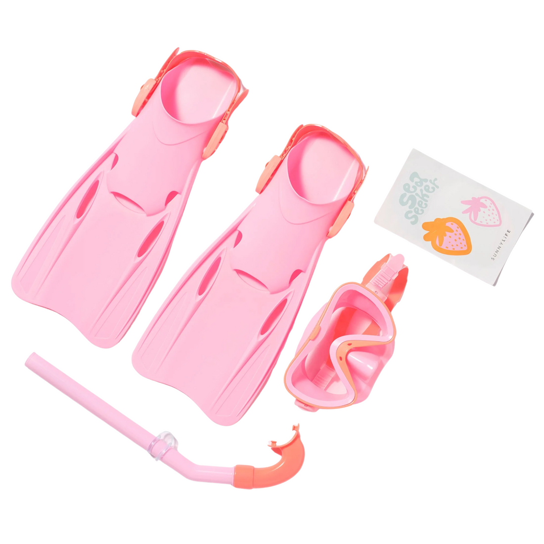 Diving set - Sea Seeker Strawberry Medium