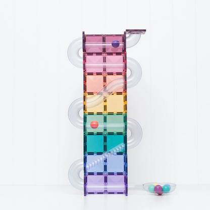 114 dalių magnetinis konstruktorius - Ball Run Pastel Pack