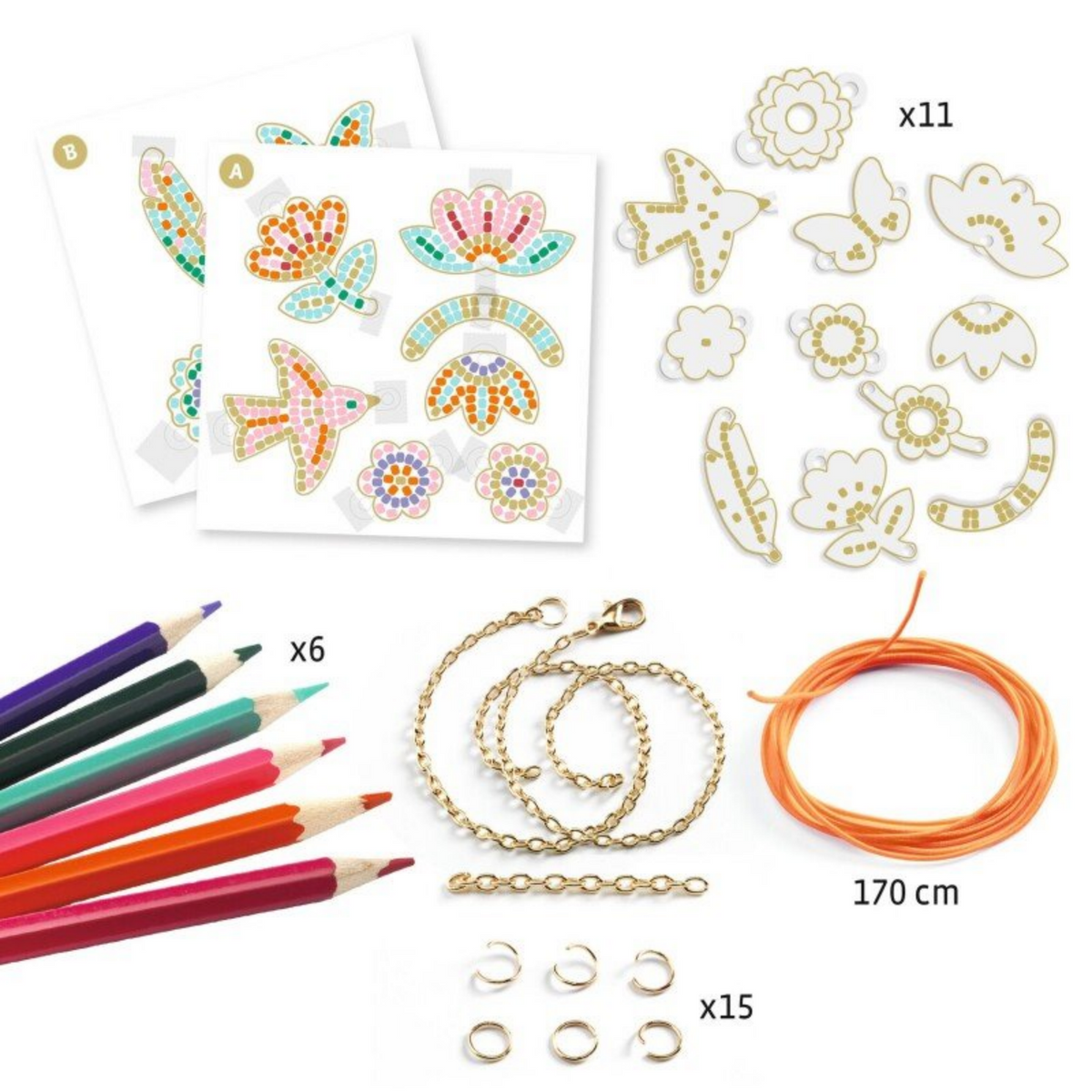 Pasidaryk pats - Shrink Plastic - Feather and lotus