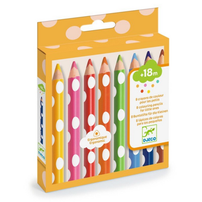 8 Spalvinimo pieštukai mažiesiems - For little ones