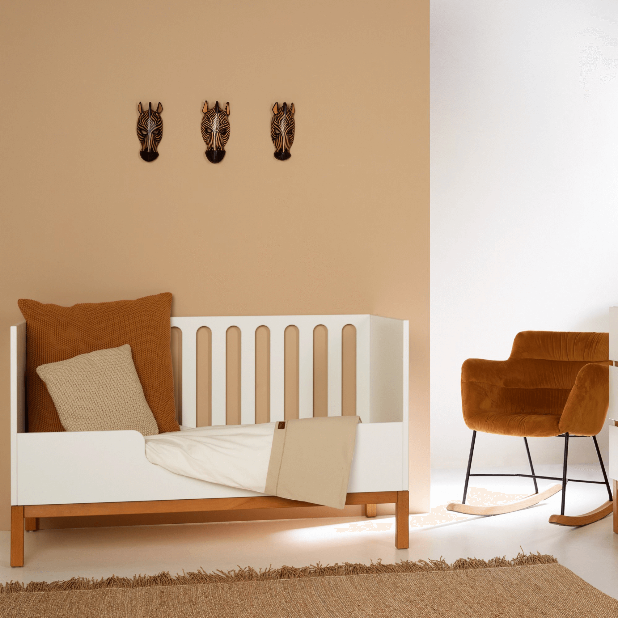 Quax baby cot Indigo White - 120 * 60 cm