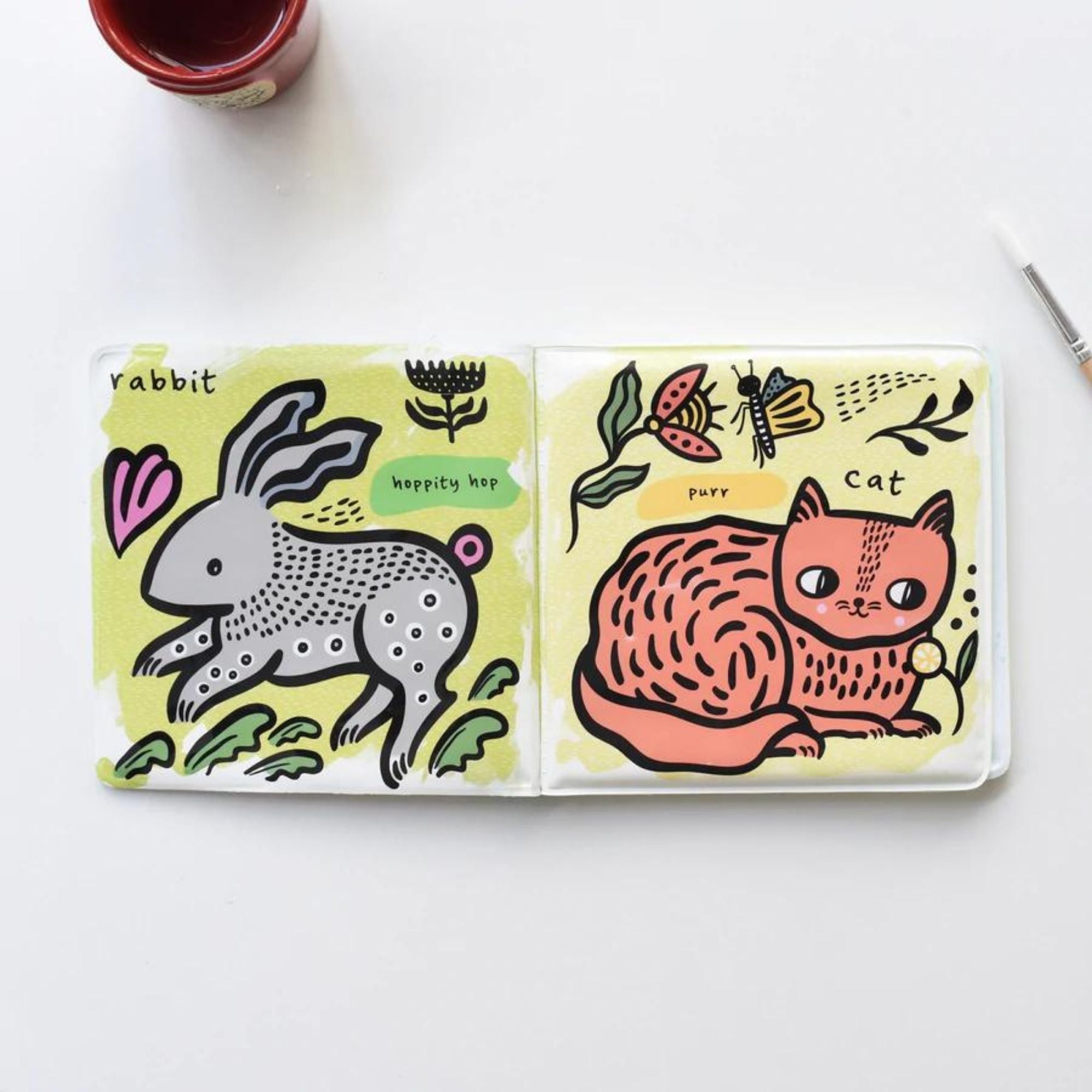 Wee Gallery Bath Book Color Me:Who loves pets?