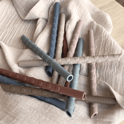 Nuuroo Silicone straws set - Color Mix